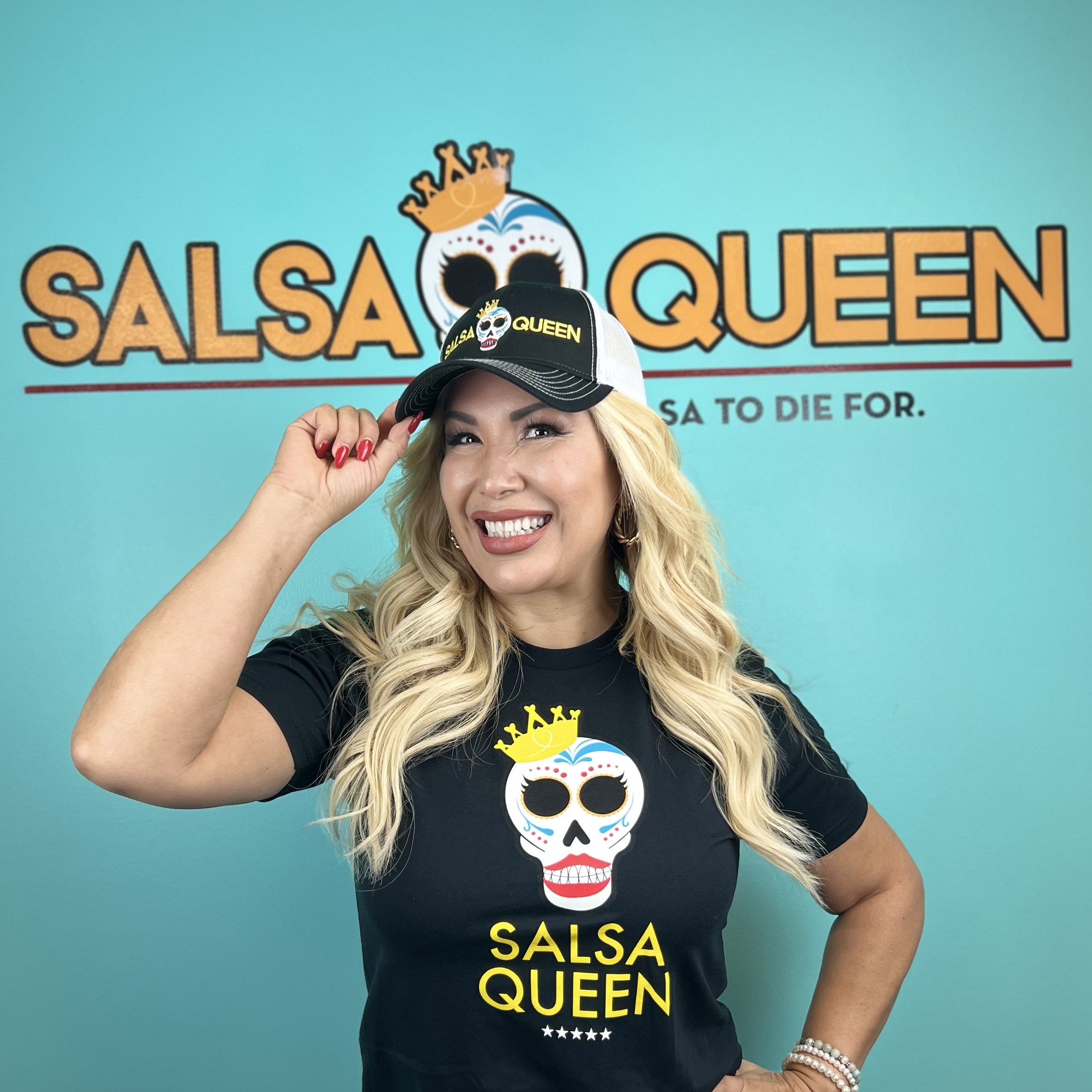 Branded Hat Black Salsa Queen