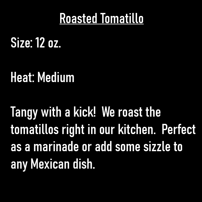 Roasted Tomatillo - Salsa Queen